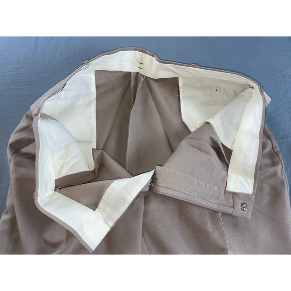 Wentworth Vintage Wards Easy Care Washable Wool Dress Pants, Slacks. Men's 42X30 - Picture 8 of 10